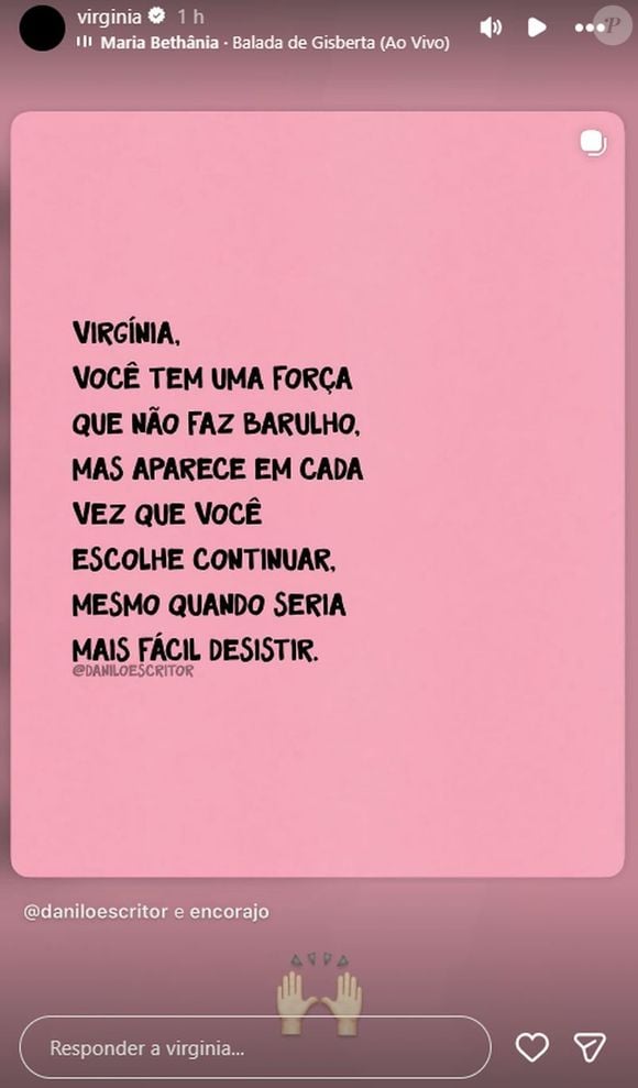 Virgínia Fonseca assumiu que 'seria mais fácil desistir'