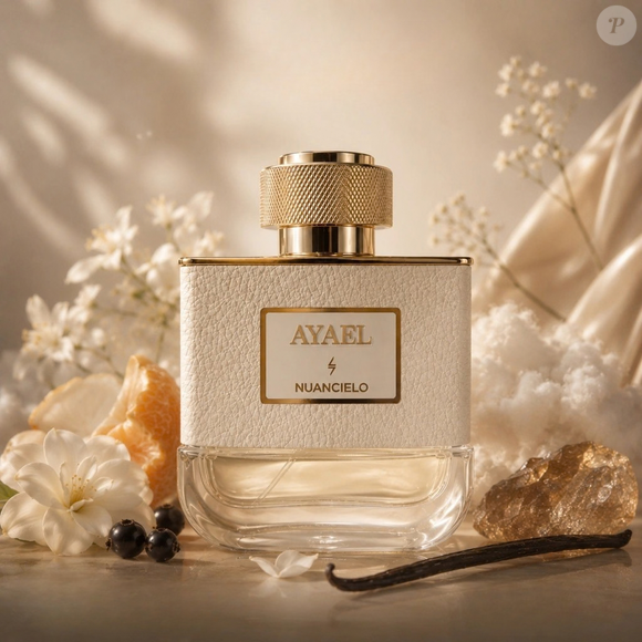 O Ayael, da Nuancielo, é um perfume Floral Almiscarado Compartilhável que reúne mandarina, cassis, jasmim sambac, musk branco e baunilha em uma composição delicada e envolvente