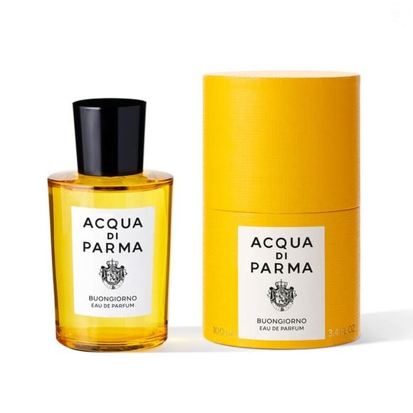 O Acqua di Parma Buongiorno tem uma base de âmbar e almíscar branco, que confere mais profundidade à composição