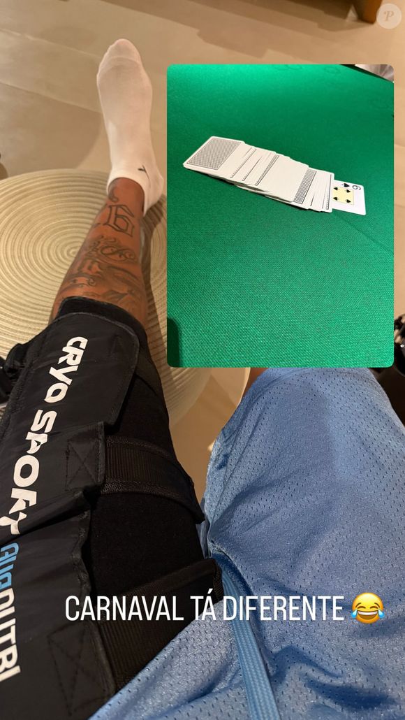 Carnaval 2025 de Neymar: à espera da 3ª filha, jogador reuniu amigos para noite de pôquer