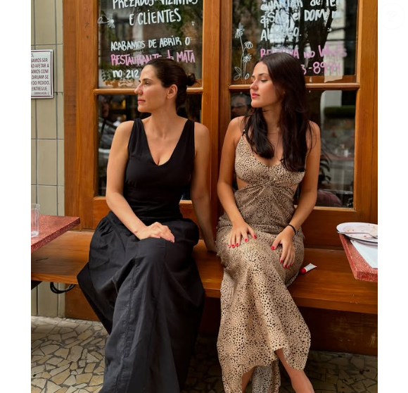 Rafaela Mandelli com a filha, Catarina Serrado, fruto do relacionamento com o ator Marcelo Serrado