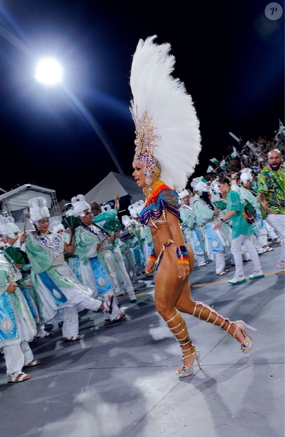 Carnaval 2026 em São Paulo: Viviane Araujo esbanjou carisma em desfile da Mancha Verde