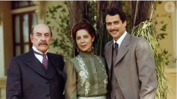 Raul Cortez, ao lado de Ângela Vieira e Marcello Antony, antes de sua morte, em 2006