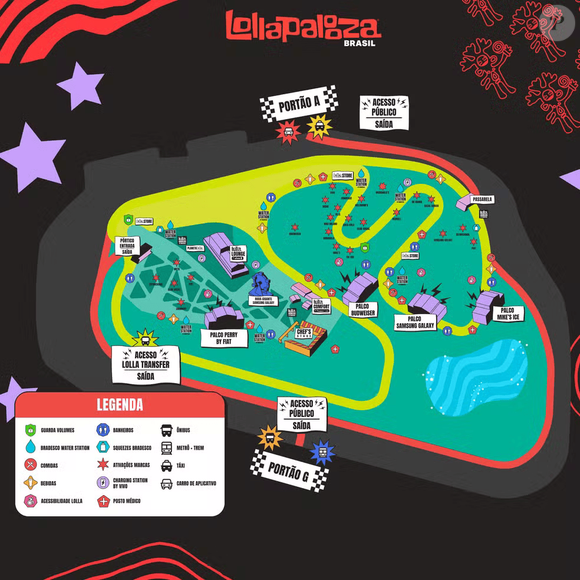 O transporte para chegar ao Lollapalooza terá funcionamento 24 horas durante os três dias de evento.