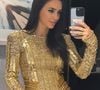 Bruna Biancardi surgiu deslumbrante e super chique ao apostar num minivestido dourado repleto de lantejoulas da grife Balmain para o Réveillon em Dubai.