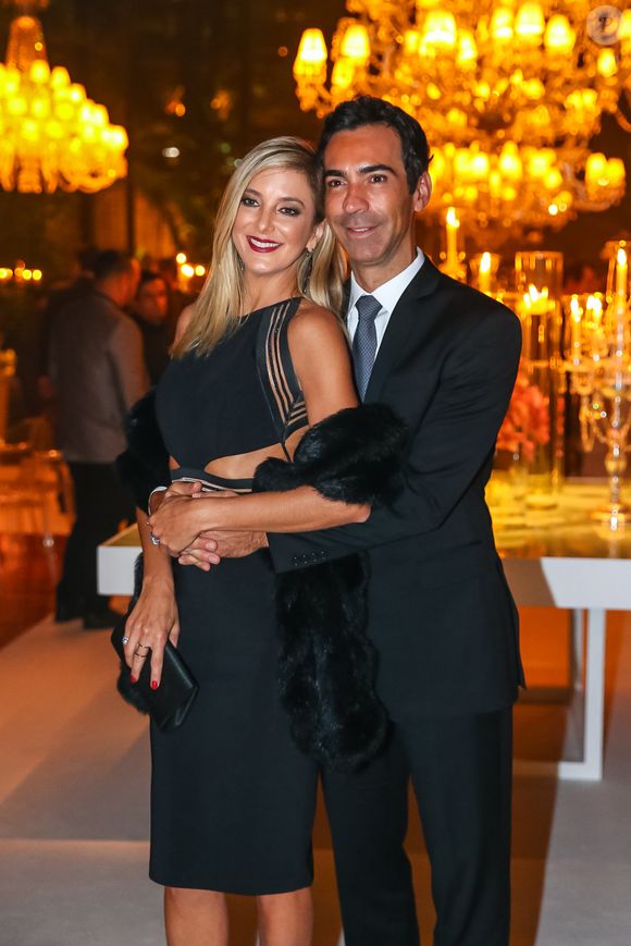 Cesar Tralli e Ticiane Pinheiro juntos em evento