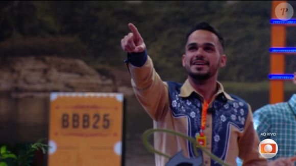 João Gabriel ganhou primeira Festa do Líder no 'BBB 25'