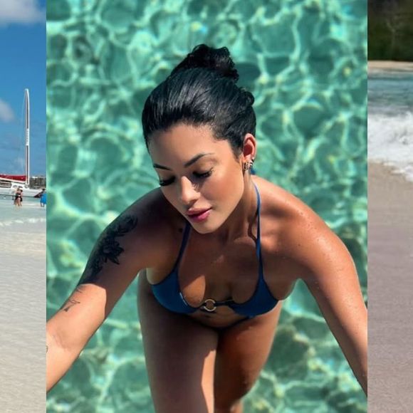 Rayane Figliuzzi, namorada de Belo, coleciona fotos de biquíni no Instagram; do crochê ao fio-dental, veja 15 cliques!