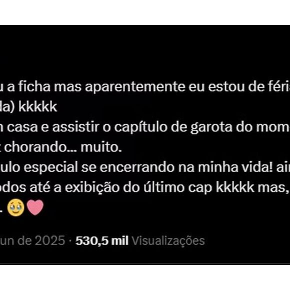 Maisa termina gravações de 'Garota do Momento'