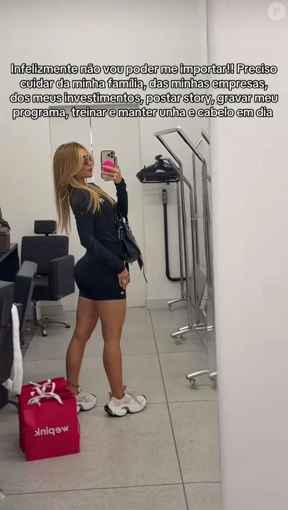 Posteriormente, Virginia declara: 'Preciso cuidar da minha família, das minhas empresas, dos meus investimentos', afirmou.