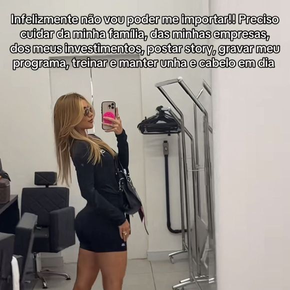 Posteriormente, Virginia declara: 'Preciso cuidar da minha família, das minhas empresas, dos meus investimentos', afirmou.