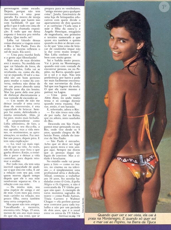 Lídia Brondi aparece, no máximo, de biquíni, em sua primeira revista Playboy