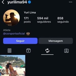 Quem entrava no perfil de Yuri Lima se deparava com a moça de biquíni. A legenda? ‘Toda gostosa’