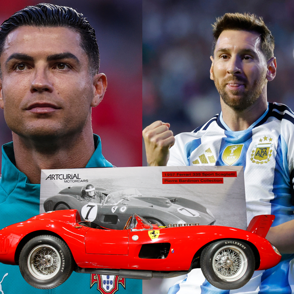 Nem Bola de Ouro, nem gol: Messi e Cristiano Ronaldo protagonizaram duelo secreto por Ferrari rara de R$ 176 milhões