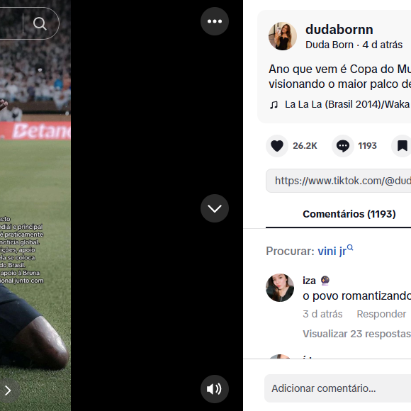Virginia tem outro interesse em se aproximar de Vini Jr.? Tiktoker levantou teoria  em rede social