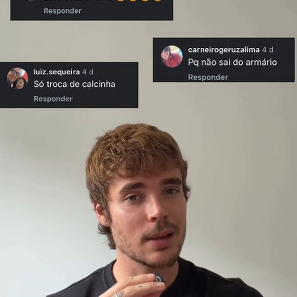 João Lucas contou que recebe ofensas constantes, todas relacionadas a sua masculinidade