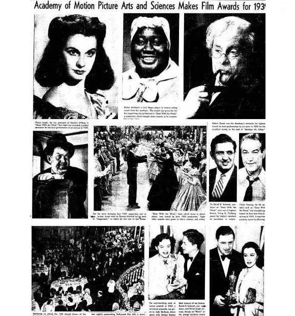 No Oscar de 1940 aconteceu algo inusitado: o nome dos vencedores das categorias daquele ano tinham sido publicados na primeira página do jornal Los Angeles Times horas antes da festa ser iniciada.