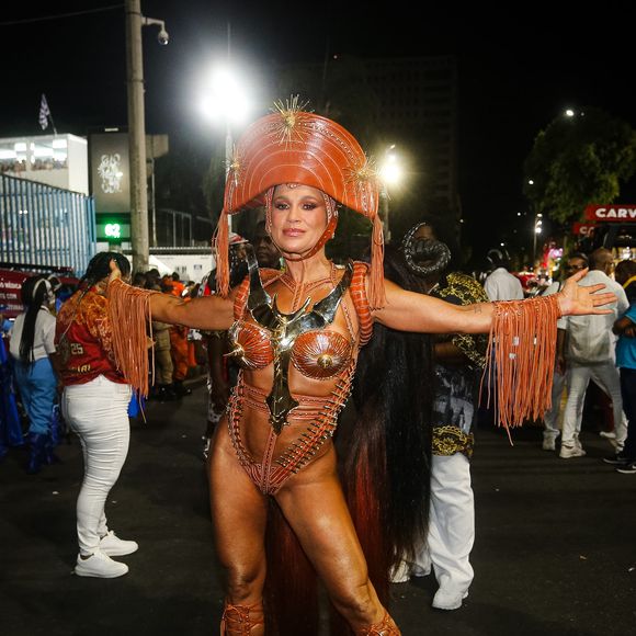 Flávia Alessandra foi musa do Carnaval no Rio de Janeiro pela primeira vez neste ano, aos 50