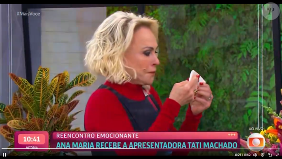 Ana Maria Braga chorou bastante com a chegada de Tati Machado ao ‘Mais Você’