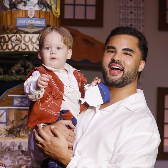 Lucas Guedez, grande amigo de Virgínia Fonseca, postou diversas fotos do aniversário de José Leonardo