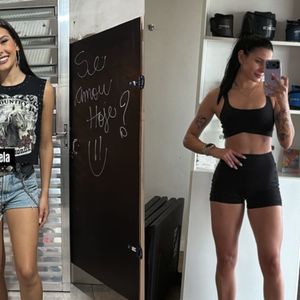 Ana Castela mostrou o resultado do seu 'novo corpo' em comparação com sua estatura antiga e impressionou a web