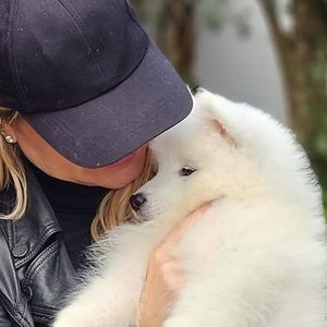 Eliana adquiriu um cachorro da raça Samoieda. Segundo informações na web, um filhote pode custar de R$ 3 mil a até R$ 8 mil