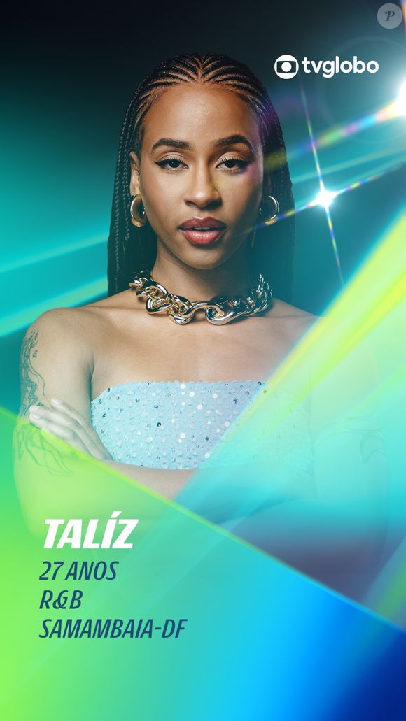 'Estrela da Casa': com 27 anos, Talíz é o tipo de artista que carrega a própria história no timbre. Nascida em Brasília e criada ao som dos avós cantando sertanejo raiz no rádio, ela hoje se dedica ao R&B, estilo no qual investe com força autoral. O pai, que já teve banda de baile, foi seu primeiro incentivador e a acompanhou nas primeiras apresentações na igreja.