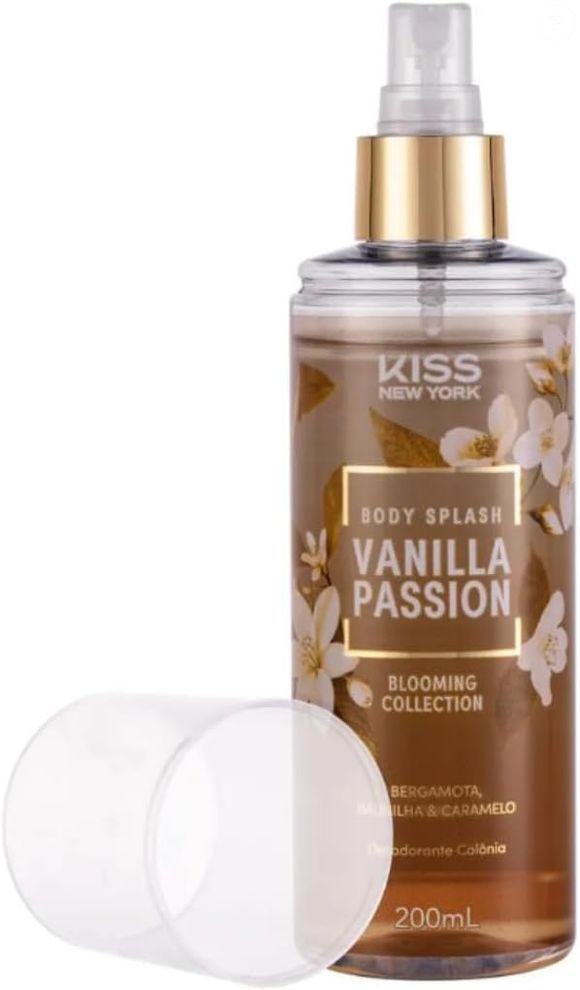 Ideal para quem ama fragrâncias acolhedoras, o Body Splash Vanilla Passion, da Kiss New York, oferece sensação refrescante na pele e fixação prolongada para a categoria. Um toque de doçura elegante por R$27,06 na Amazon, segundo valores disponíveis no fechamento da matéria