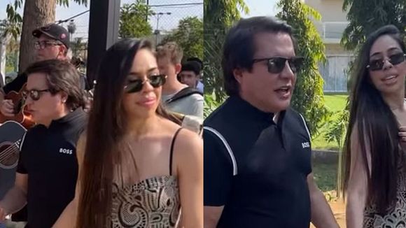 Dupla de Gian, Giovani comemora aniversário de mãos dadas com suposta amante após esposa revelar traição: 'Levou uma mulher para nossa casa'