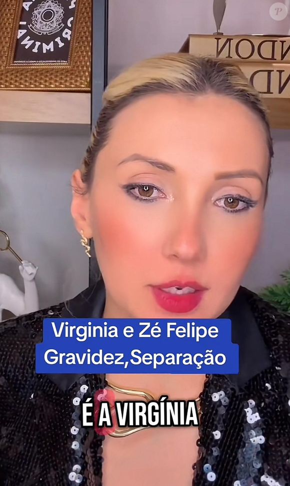 Vidente disse que Virgínia também teria uma gravidez indesejada, além de problemas na carreira profissional
