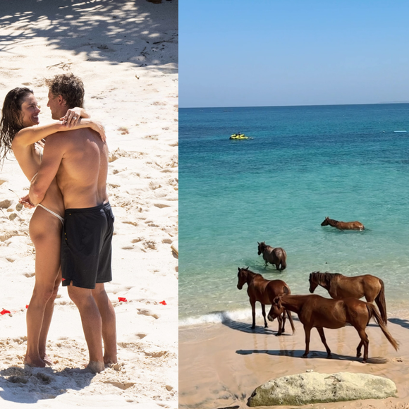 O hotel de luxo na Indonésia onde Alessandra Ambrósio ficou noiva: coração de pétalas, cavalos no mar e diárias de até R$ 80 mil