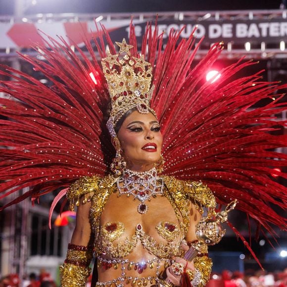 Maquiagem de Juliana Paes no desfile da Viradouro também foi um show à parte