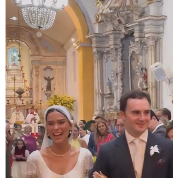 Fotos e vídeos do casamento de Theresa Fonseca e Gustav von Fürstenberg foram publicados por famosas nas redes sociais