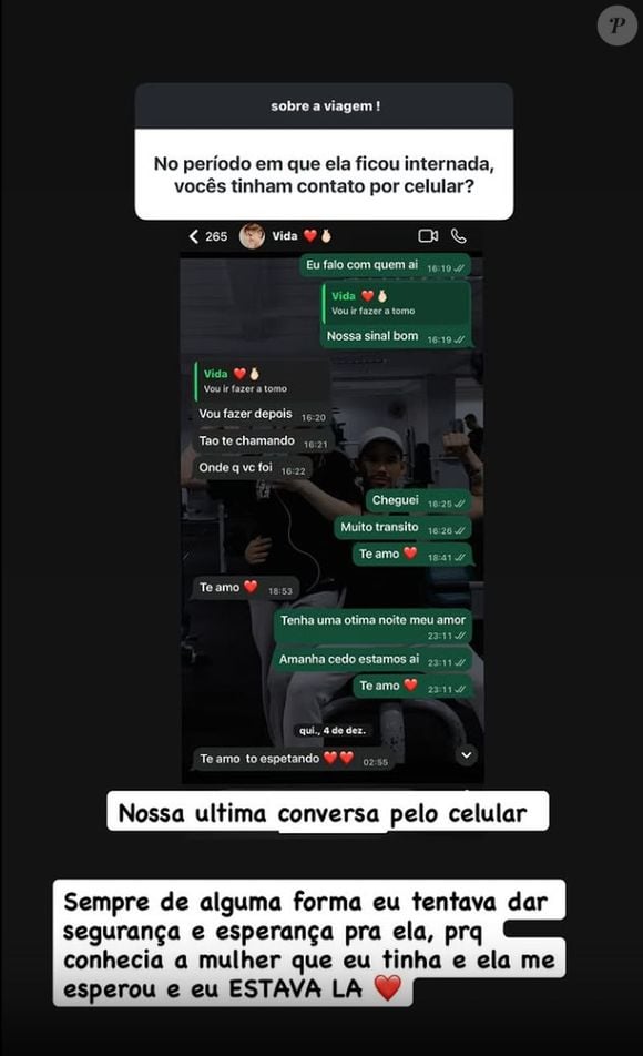 Lucas Borbas contou que sempre tentava animar Isabel Veloso