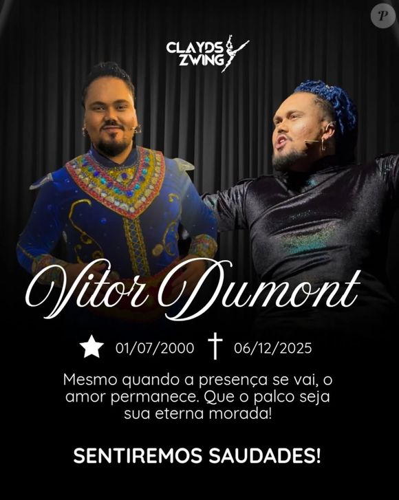 O ator Vitor Dumont morreu, neste sábado (06), enquanto performava em uma peça de teatro em Osasco, na Região Metropolitana de São Paulo