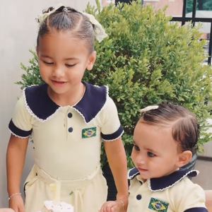 No último domingo (05), Bruna Biancardi publicou um vídeo das filhas comemorando o aniversário de Mel com um bolinho singelo