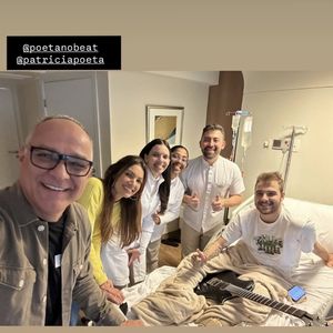 Amauri Soares, diretor dos Estúdios Globo, postou foto do aniversário de Patrícia Poeta no hospital