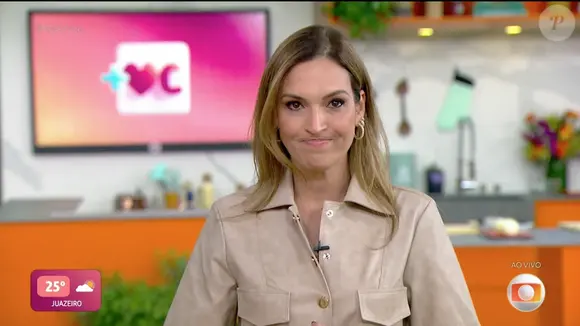 Talitha Morete se emocionou ao vivo ao comentar perda do filho de Tati Machado no ‘Mais Você’