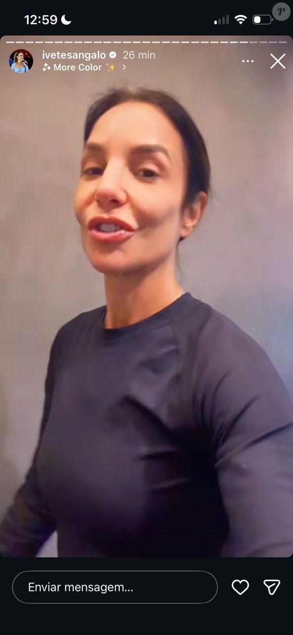 Ivete Sangalo publicou rotina na academia após 'gafe' com calcinha nos stories