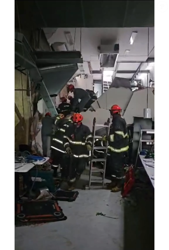 Desabamento no restaurante de Henrique Fogaça: no total, quatro pessoas ficaram feridas