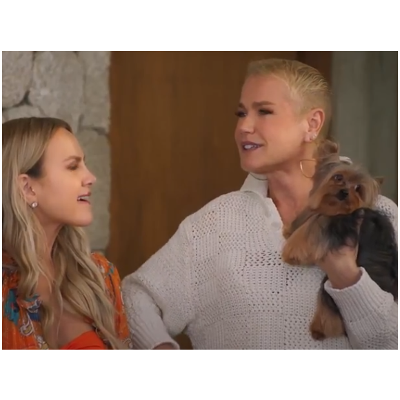 Xuxa Meneghel falou para Eliana que tem vontade de passar a máquina por completo nos fios: 'Sou bem carequinha. Minha vontade é de realmente passar a máquina zero, mas acho que as pessoas ficariam assustadas'.