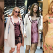 O melhor 'dress method' de 2026 até agora: esses 6 looks de Lili Reinhart, de 'A Hipótese do Amor', mergulham nas comédias românticas da década de 2000; com slip dress de seda e vestido exclusivo, atriz criou produções repletas de nostalgia