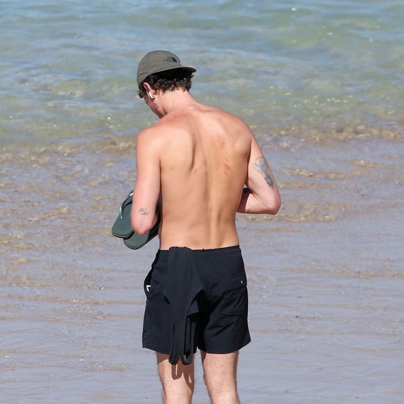 Internautas apostaram que as marcas nas costas de Shawn Mendes foram feitas por Bruna Marquezine