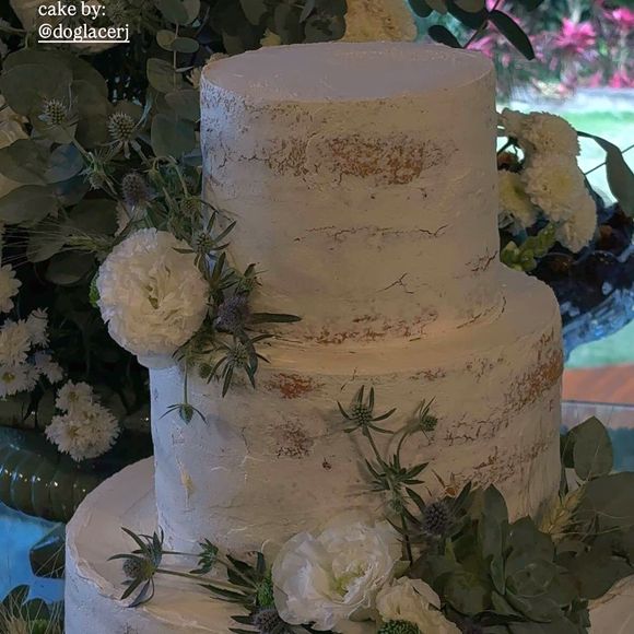 O bolo do casamento de Adriana Birolli