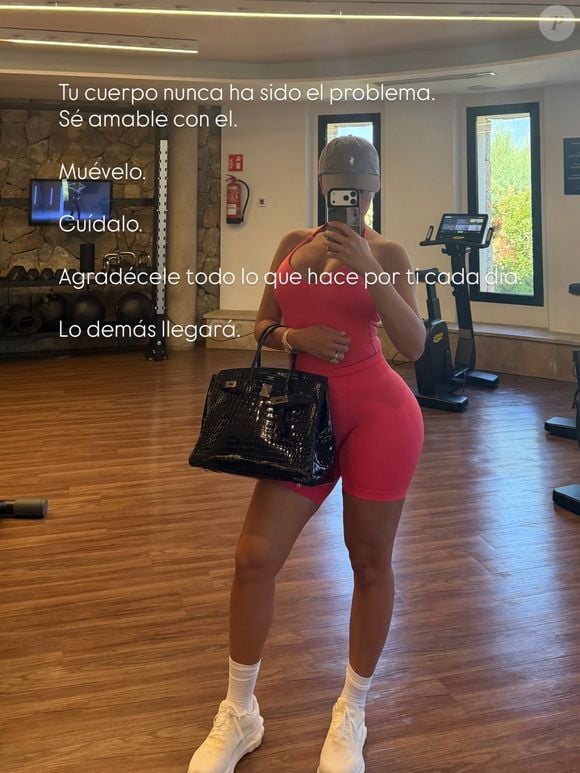 No desabafo, Georgina Rodríguez disse que treina por prazer e que quer ver todas as transformações naturais do seu corpo