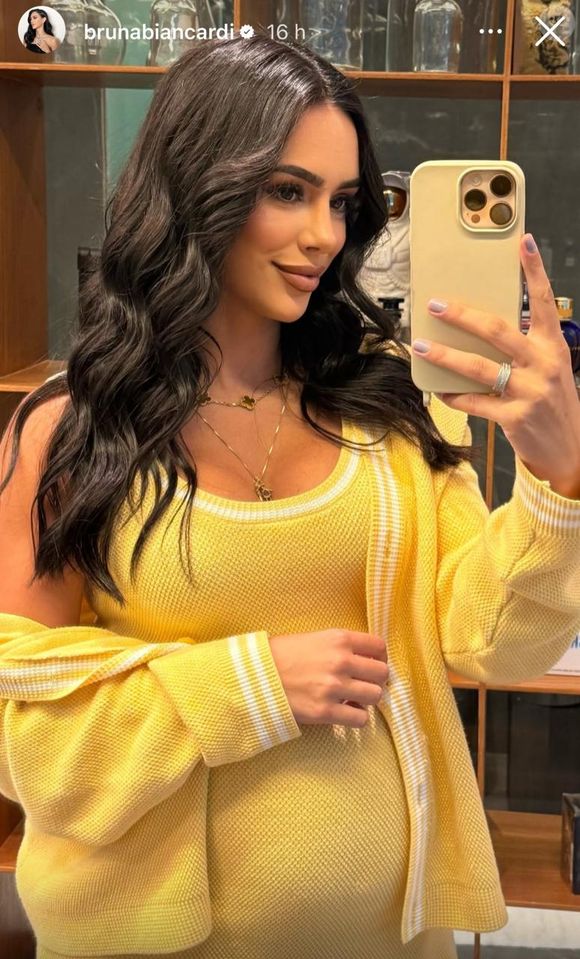Grávida, Bruna Biancardi está na reta final de sua segunda gestação (Mel).