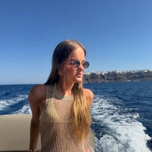 Rafa Justus curte barco na Grécia
