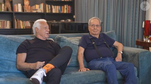Benedito Ruy Barbosa em foto de 2025 nas comemorações de 60 anos da Globo com Antonio Fagundes - eles fizeram parcerias em 'Renascer' e 'O Rei do Gado'