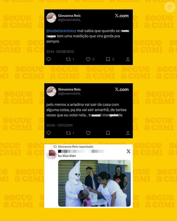 A ex-’BBB’ Ariadna foi alvo de transfobia em postagem de Giovanna Reis