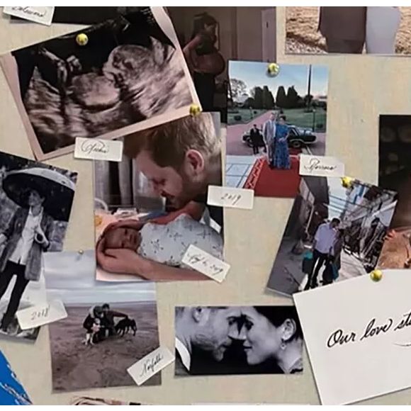 Meghan Markle compartilhou um quadro de inspiração com mais de 40 imagens para comemorar sete anos de casamento com príncipe Harry